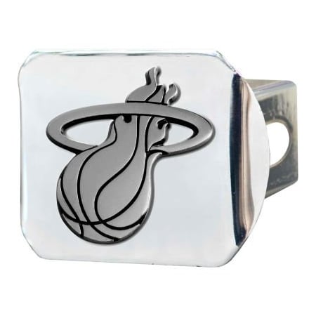 Fanmats NBA - Miami Heat - 3-D Chrome Hitch Cover 3-3/8" x 4" - 15123 15123